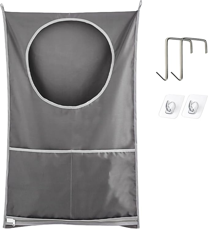 Hanging Laundry Bag, Over the Door Laundry Hamper by Unknown