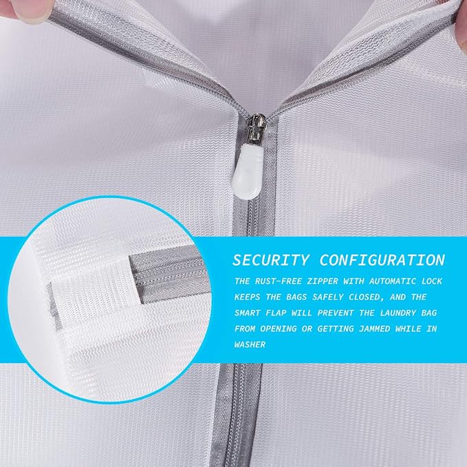 SUERIV Laundry Mesh Bag-Heavy Duty Mesh Laundry Bags, Laundry Bags Mesh Wash Bag - Image 4