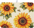 Sunflower Dish Drying Mat 18x24 Inch Absorbent Reversible Summer Drying Mat by Kawani