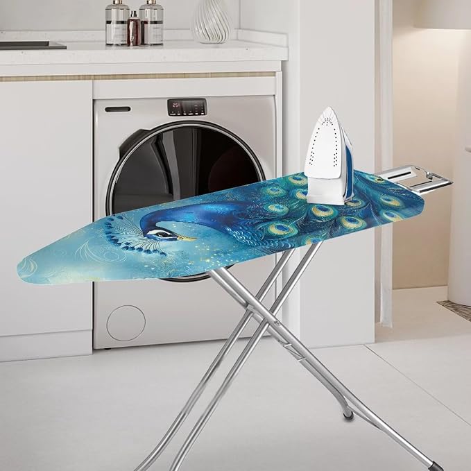 Peacock Ironing Board Cover and Pad 15x54 Inch Standard Iron Board Cover - Image 2