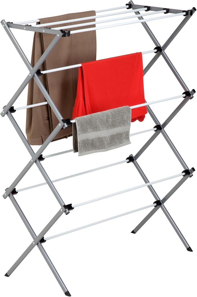 Honey-Can-Do Deluxe Metal Collapsible Clothes Drying Rack, 50 lbs - Image 3