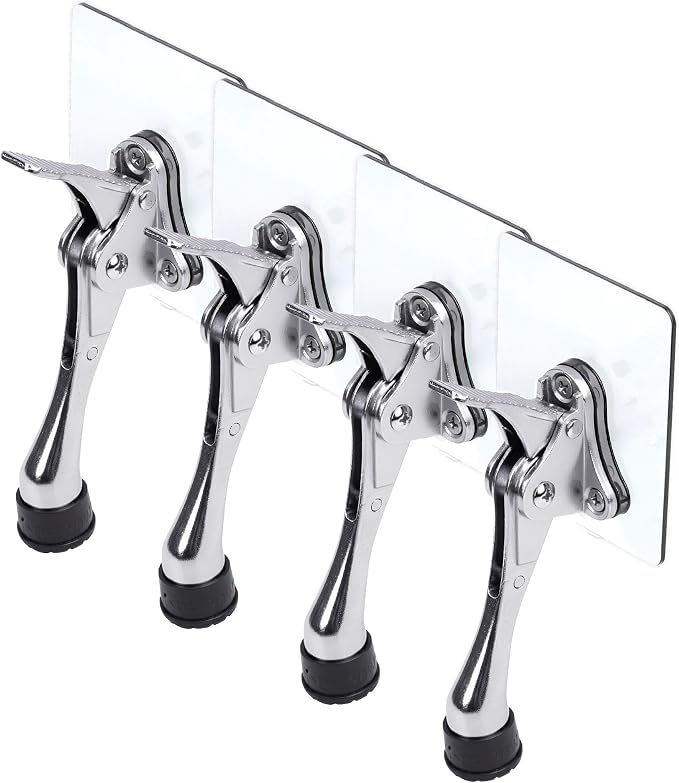HASHI 4 Inch Kickdown Door Stopper No Drilling, Hands-Free Foot Operated Door by HASHI