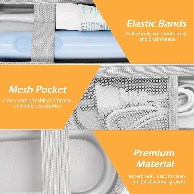 Toothbrush Travel Case for Oral B/Oral-B Pro 1000 1500 5000 7000 & Philips - Image 4