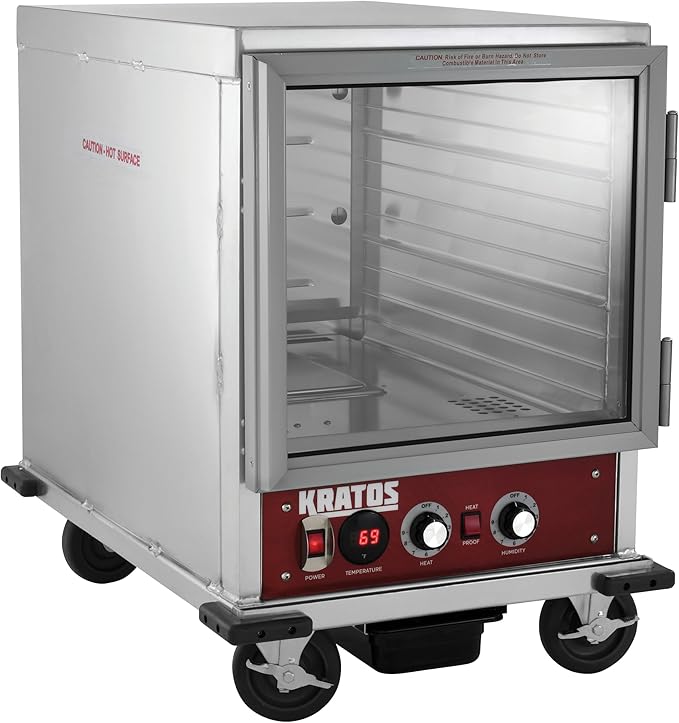 Kratos Half Size Commercial Insulated Holding and Proofing Cabinet, Holds 12 Full Size Sheet Pans, 120V, 1440W (28W-155)