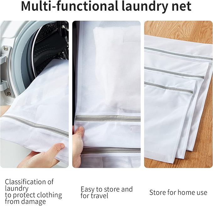 3 Pack XXL Mesh Laundry Bags by MDSXO- Large Jumbo Durable Delicates Bag - Image 3
