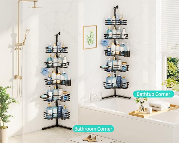 HapiRm Corner Shower Caddy Stand - Image 4