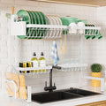 Kitsure Adjustable Over The Sink Dish Drying Rack, 26.8" -33.9"x21.5" | Sink by Kitsure