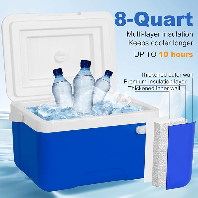Ice Machine for Knee After Surgery, 9 Quarts Cold Therapy Machine Home Cryotherapy System for Post-Surgery Pain Relief, Compression Pad, Powerful Pump