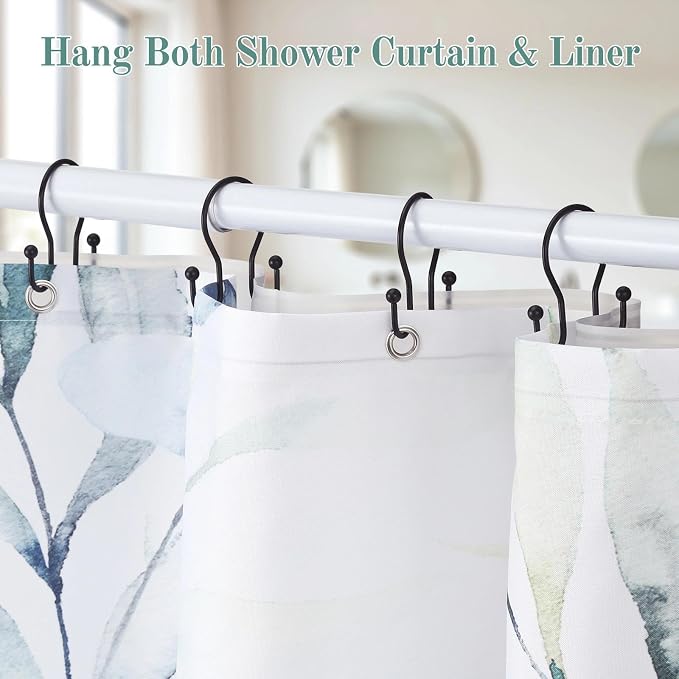 Shower Curtain Hooks, Stainless Steel Shower Curtain Hangers, Minimalist Shower - Image 6