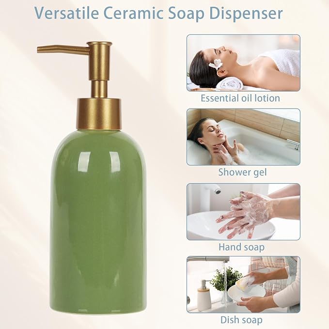 Natheeph Soap Dispenser for Bathroom/Kitchen Fill Hand Soap/Dish Soap, 14OZ | - Image 8