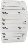 2x1 Dissolvable Food Labels, 500 Label Stickers, Bottle Labels for Storage Bins, Sticker Labels for Food containers, (500, Black)