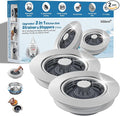 Hibbent 2 Pack 3 in 1 Kitchen Sink Drain Strainer, Metal Pop Up Stopper by Hibbent