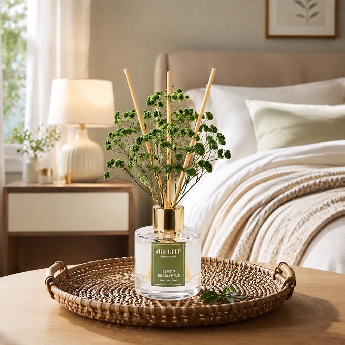 Reed Diffuser Set of 3, Coconut Pineapple Lemon Eucalyptus Cranberry Apple Oil - Image 5