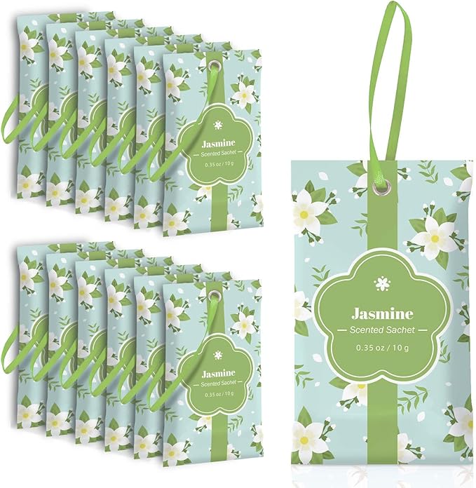 SCENTORINI Scented Sachets for Drawer and Closet, Jasmine Scent 14 Pack by SCENTORINI