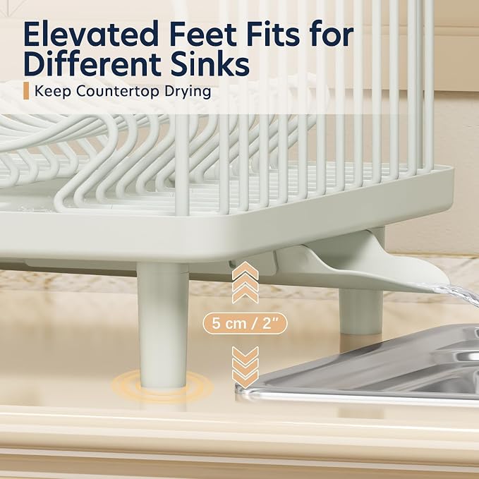 KINGRACK Dish Drying Rack for Kitchen Counter, Dish Drainer - Image 7