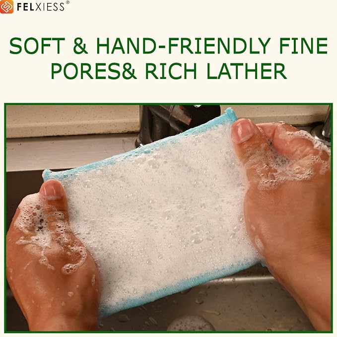 Blue Microfiber Scrubbing Pads, Non-Scratch - Image 6