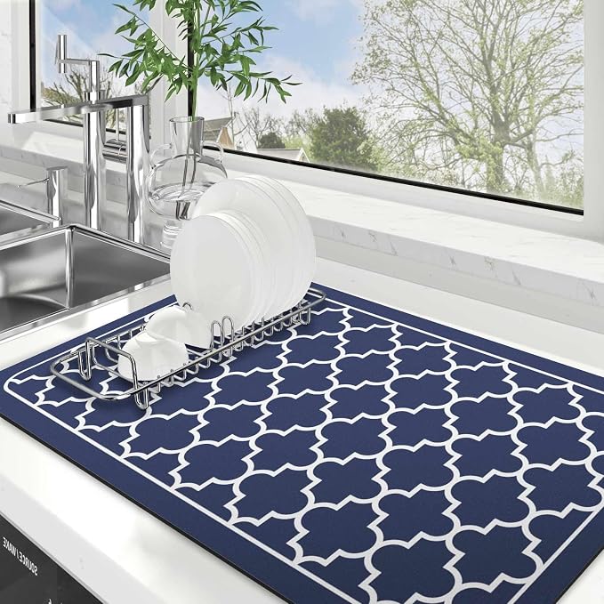 Dish Drying Mat Absorbent Dish Drying Mats by WiseLife