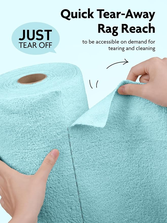 Fantasticlean Microfiber Cleaning Cloth Roll- 75 Sheets, Tear-away Microfiber - Image 2