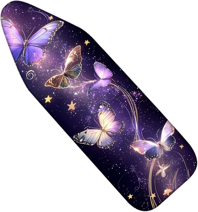 Nuxovilar Starry Butterfly Cotton Ironing Board Cover 15x54 Fabric by Nuxovilar