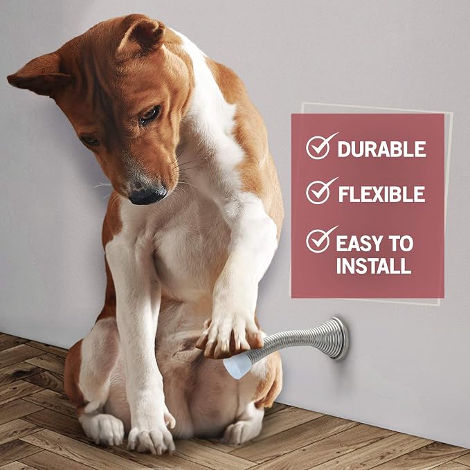 Jack N’ Drill Spring Door Stopper w/ 3X Hinge Pin Door Stops | Flexi Heavy Duty - Image 7