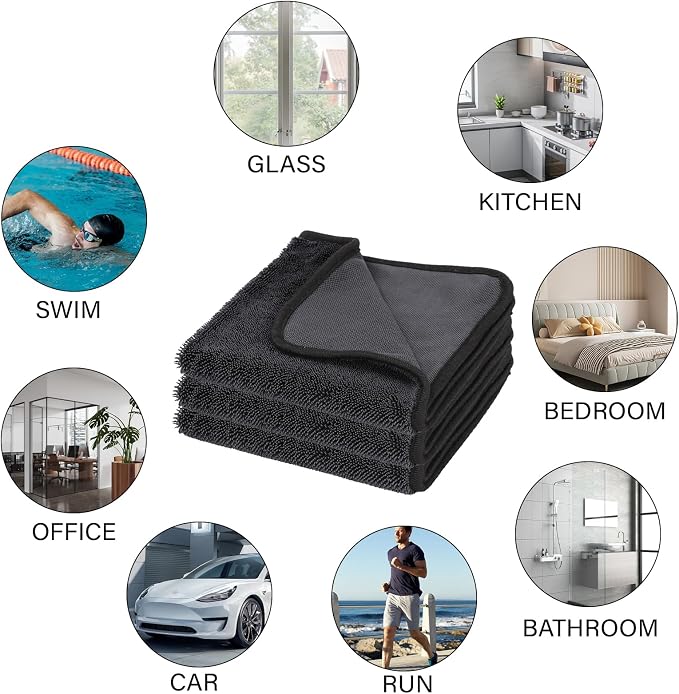 Cleaning Wipes Cloths, Shower Doors Drying Towels, 12 * 10” Streak Free Glass - Image 9