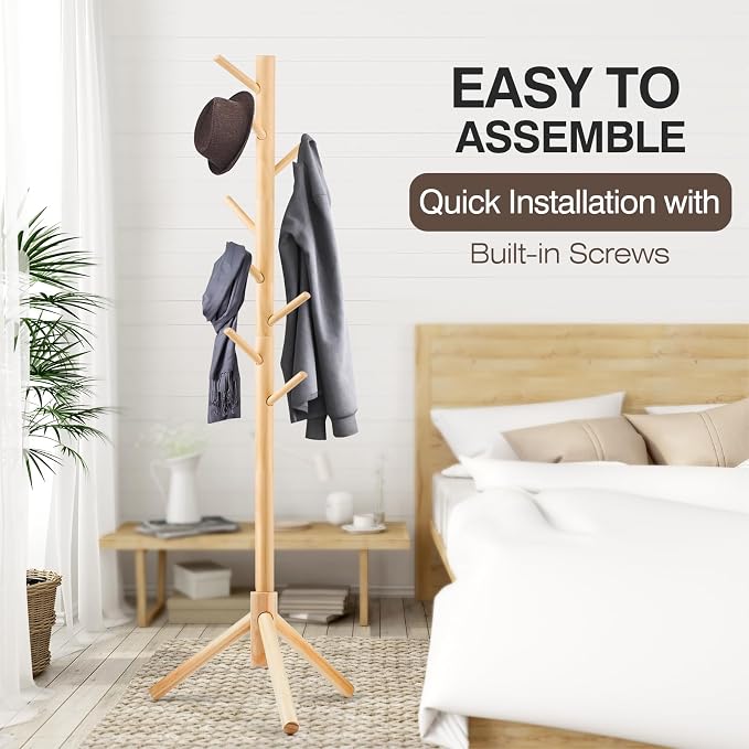 WANGMUXIA Freestanding Coat Rack | Coat Rack - Image 4