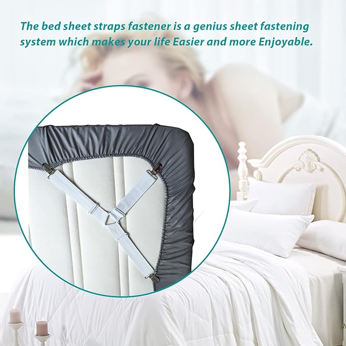 RayTour Bed Sheet Holder Straps 4 Pack - Image 2