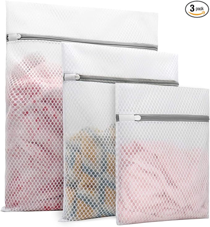 Muchfun 3Pcs Durable Honeycomb Mesh Laundry Bags by Muchfun
