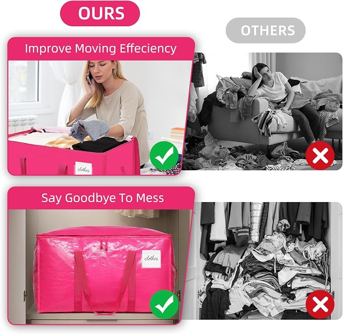 Moving Bags Heavy Duty Hot Pink – Large Packing Bags - Image 3