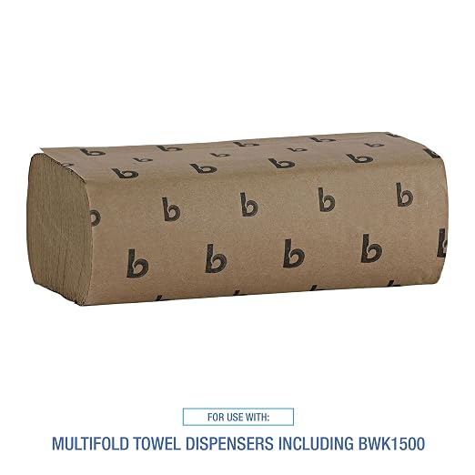 Boardwalk Multifold Disposable Bathroom Paper Hand Towels, 9 x 9.45, 250 - Image 5