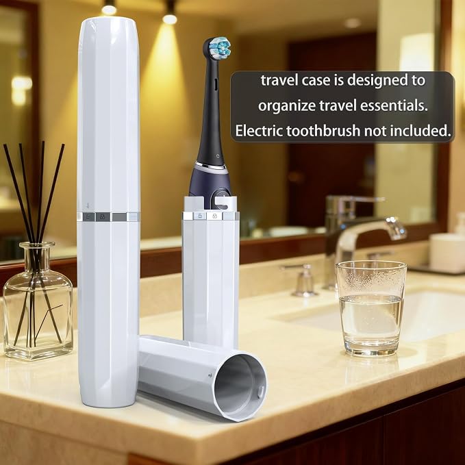 Long Ventilated Electric Toothbrush Travel Case, Portable Holder, Fits Most - Image 5