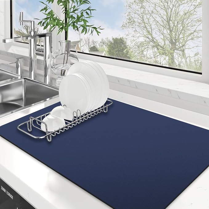 Dish Drying Mat Absorbent Dish Drying Mats by WiseLife
