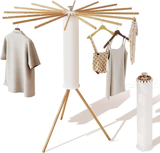 LIENAHU Clothes Drying Rack Tripod, Drying Rack Clothing, Laundry Drying Rack - Image 7
