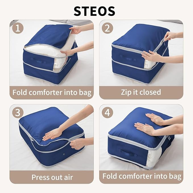 DIMJ Comforter Storage Bag 4 Pack - Image 4