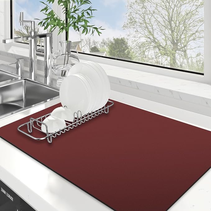 Dish Drying Mat Absorbent Dish Drying Mats by WiseLife