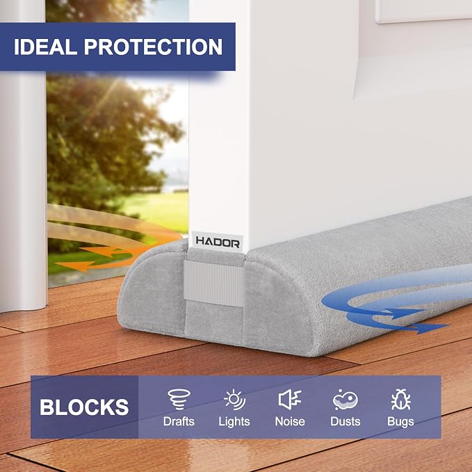 HADOR Door Draft Stopper for Bottom of Door, Adjustable 30 in, Double-Sided - Image 7