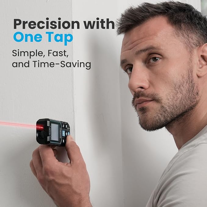 ACEGMET S9 229ft/70m Laser Measuring Tool, LCD Backlit Display - Image 3