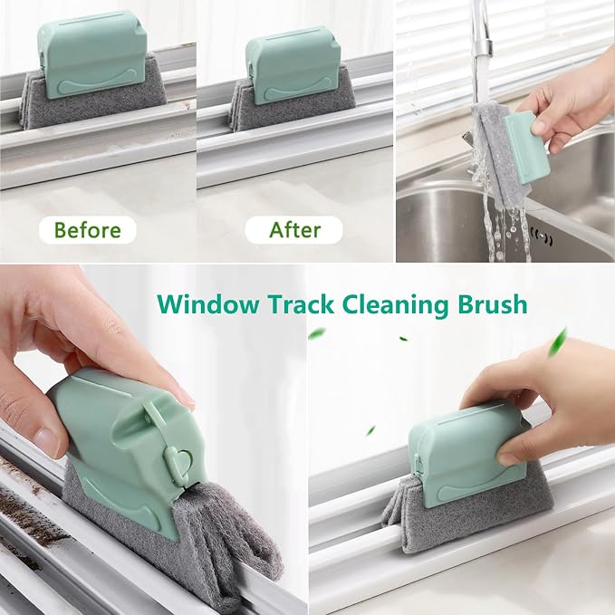 CRAFNEW Window Track Cleaner Kit, window sills, shower doors, bathroom mirrors - Image 4