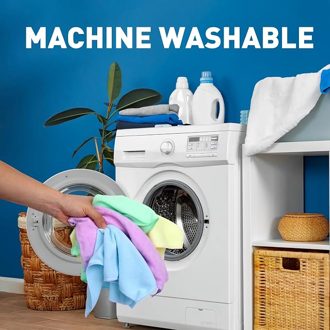 TEAWOO Microfiber Towels Bulk-300 Pack, Cleaning Cloths, Microfiber Towels - Image 6