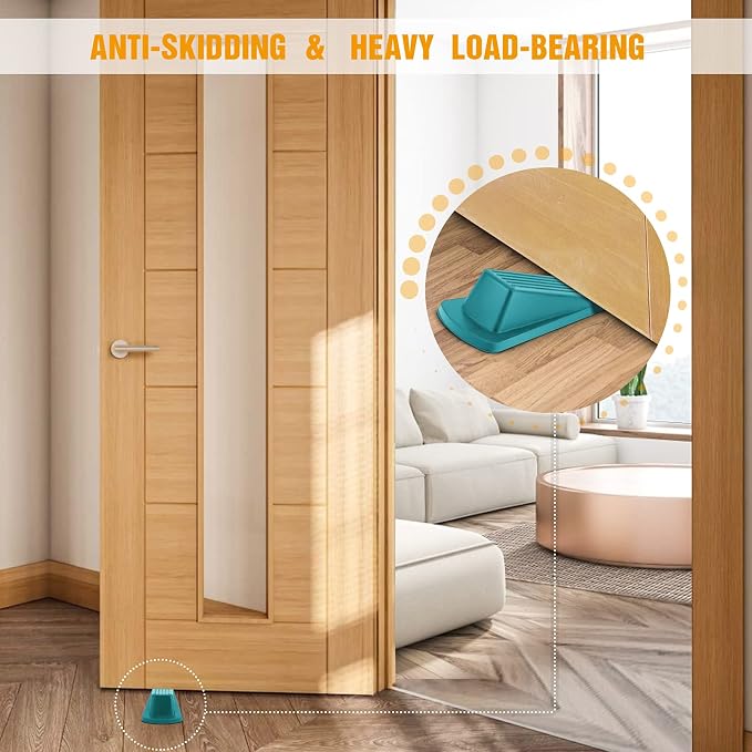 Crosize 5 Pack Door Stoppers for Bottom of Door, Rubber Door Stops | Premium - Image 4