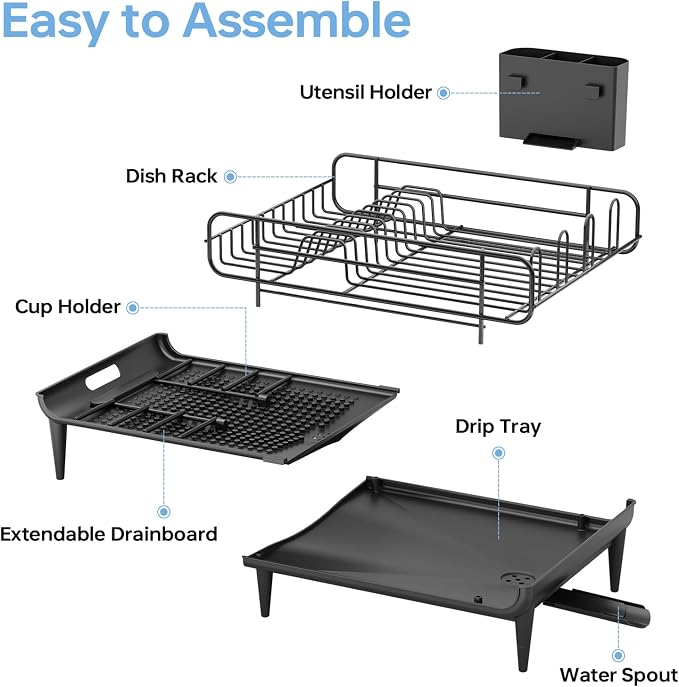TOOLF Expandable Dish Drying Rack - Image 8