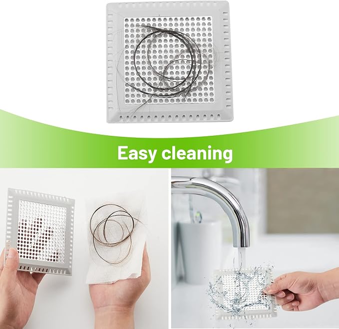 Aluvor Drain Hair Catcher, Shower Drain Cover Hair Catcher Shower Strainer | - Image 3