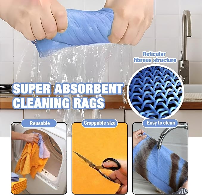 Ultra-Absorbent Miracle Cleaning Shammy, Super Absorbent Cleaning Cloth - Image 3