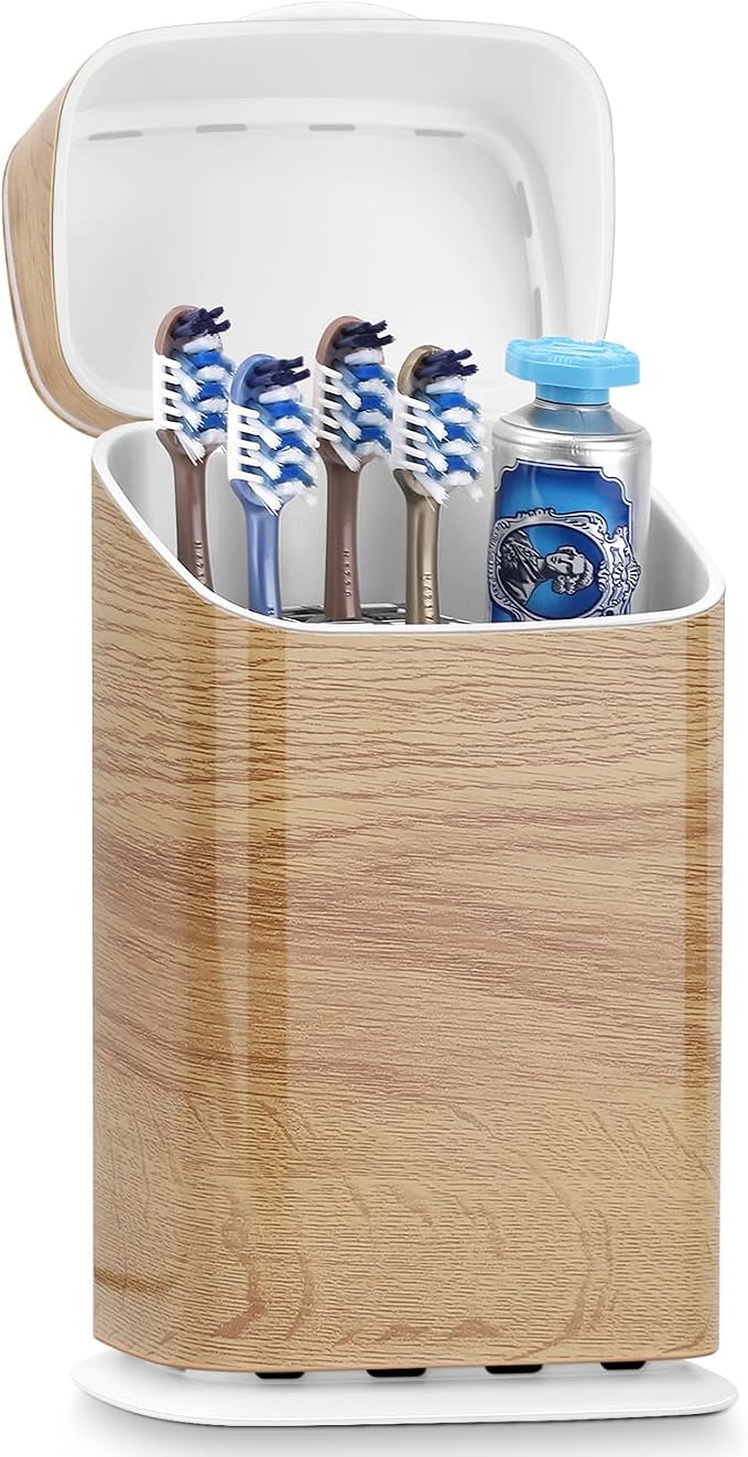 GFWARE Wood Bathroom Toothbrush Holder by GFWARE