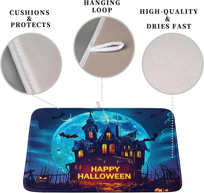 Happy Halloween Dish Drying Mat - Image 3