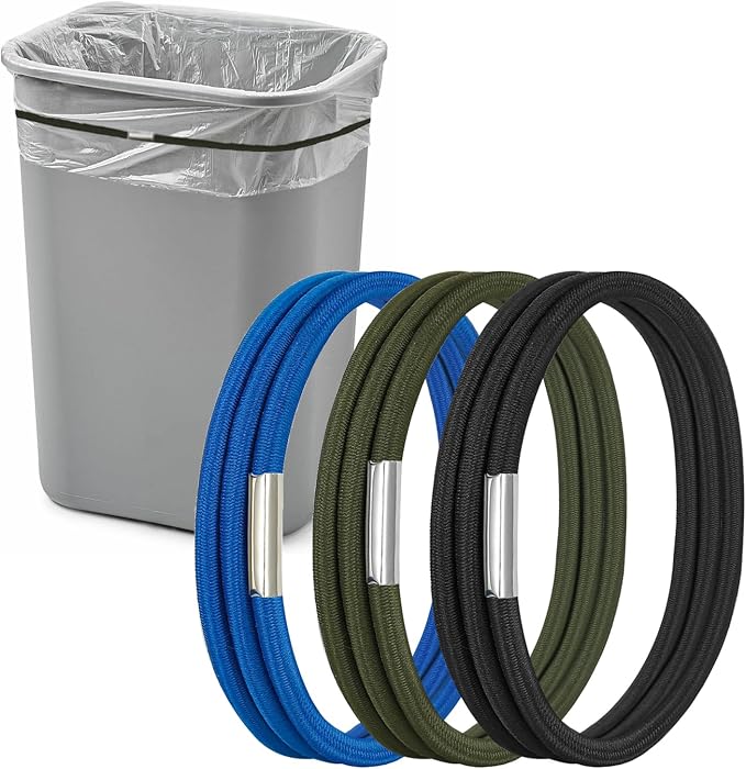 Garbage Can Rubber Bands, Fits 13-30 Gallon Bins, Heavy-duty Trash Can Bands to by Hongmed