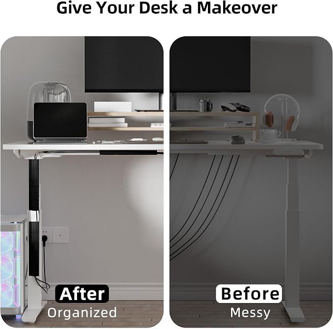 YECAYE 157in Cable Management Cord Organizer, Cable Raceway, Easy Install - Image 6