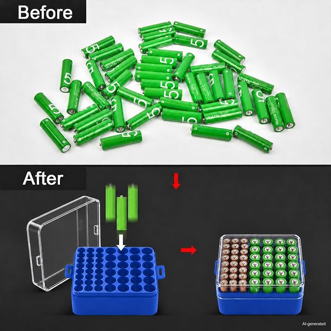 ALCYON Plastic Battery Organizer Storage Case - Image 6