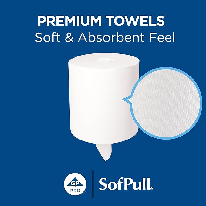 Georgia-Pacific SofPull Centerpull Large Premium Paper Towels, Commercial - Image 2