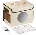 Foldable Bread Proofing Box with Temperature Timer Controller (86-113℉),Space-Saving Dough Proofer with Metal Rack,Sourdough Starter Warmer,Proofing Box for Bread Baking,Pizza,Yogurt,Seed Starting